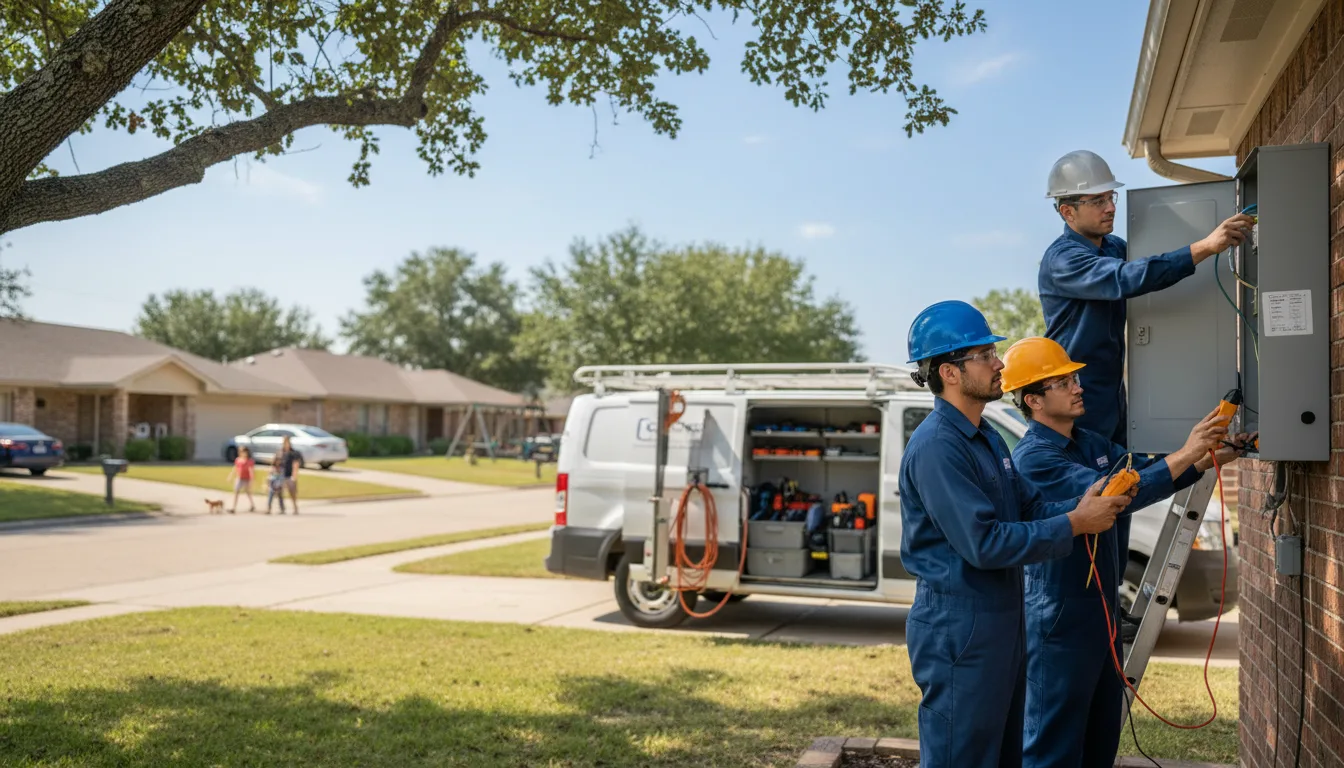 Certified electrician providing emergency electrical services in Royal, IL